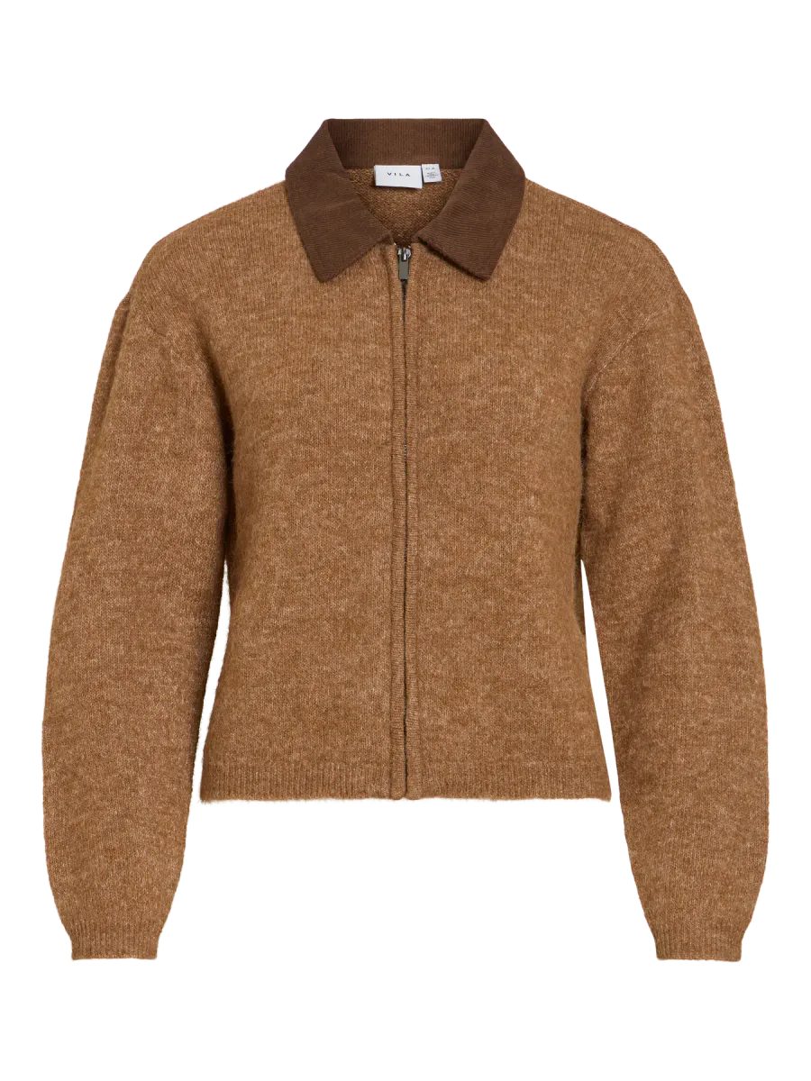 VICIPA COLLAR L/S KNIT CARDIGAN