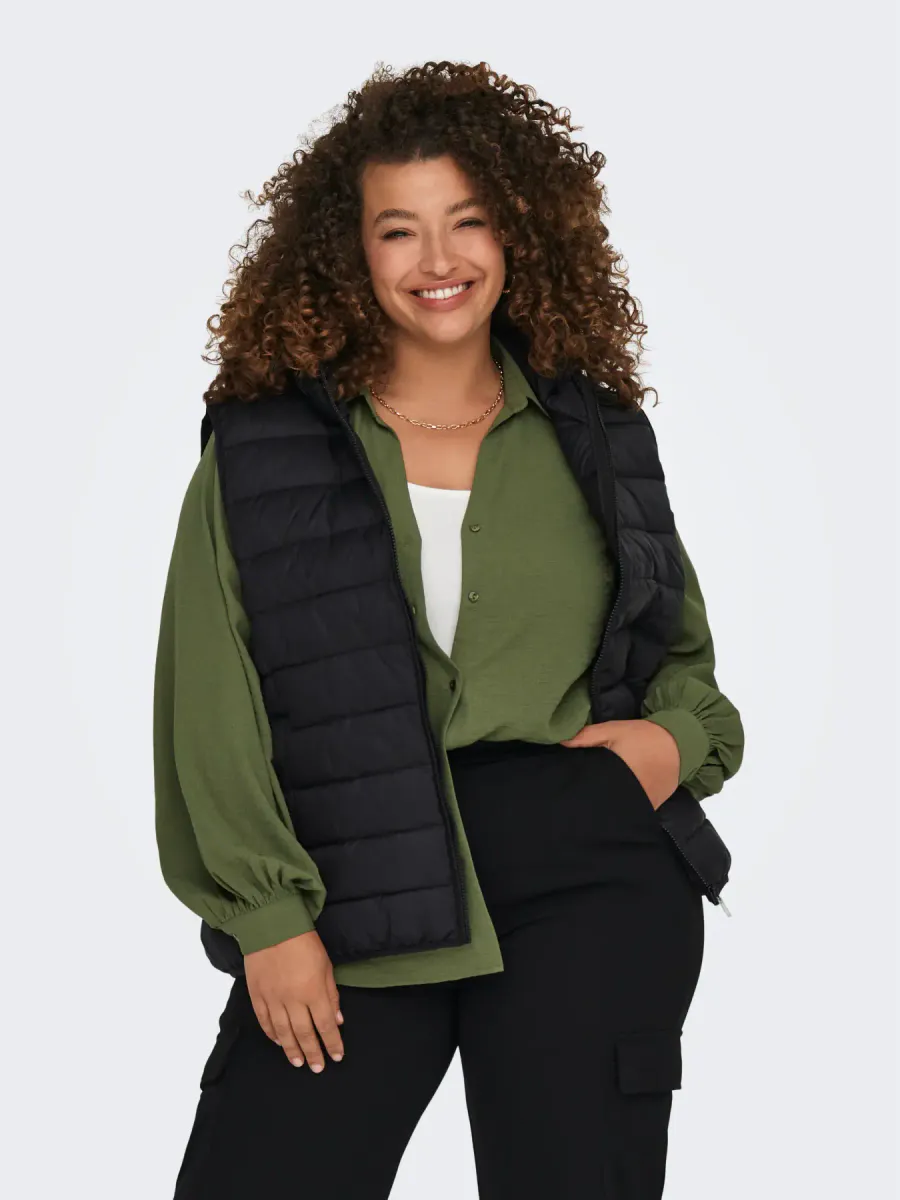 CARNEW TAHOE HOOD WAISTCOAT BLACK