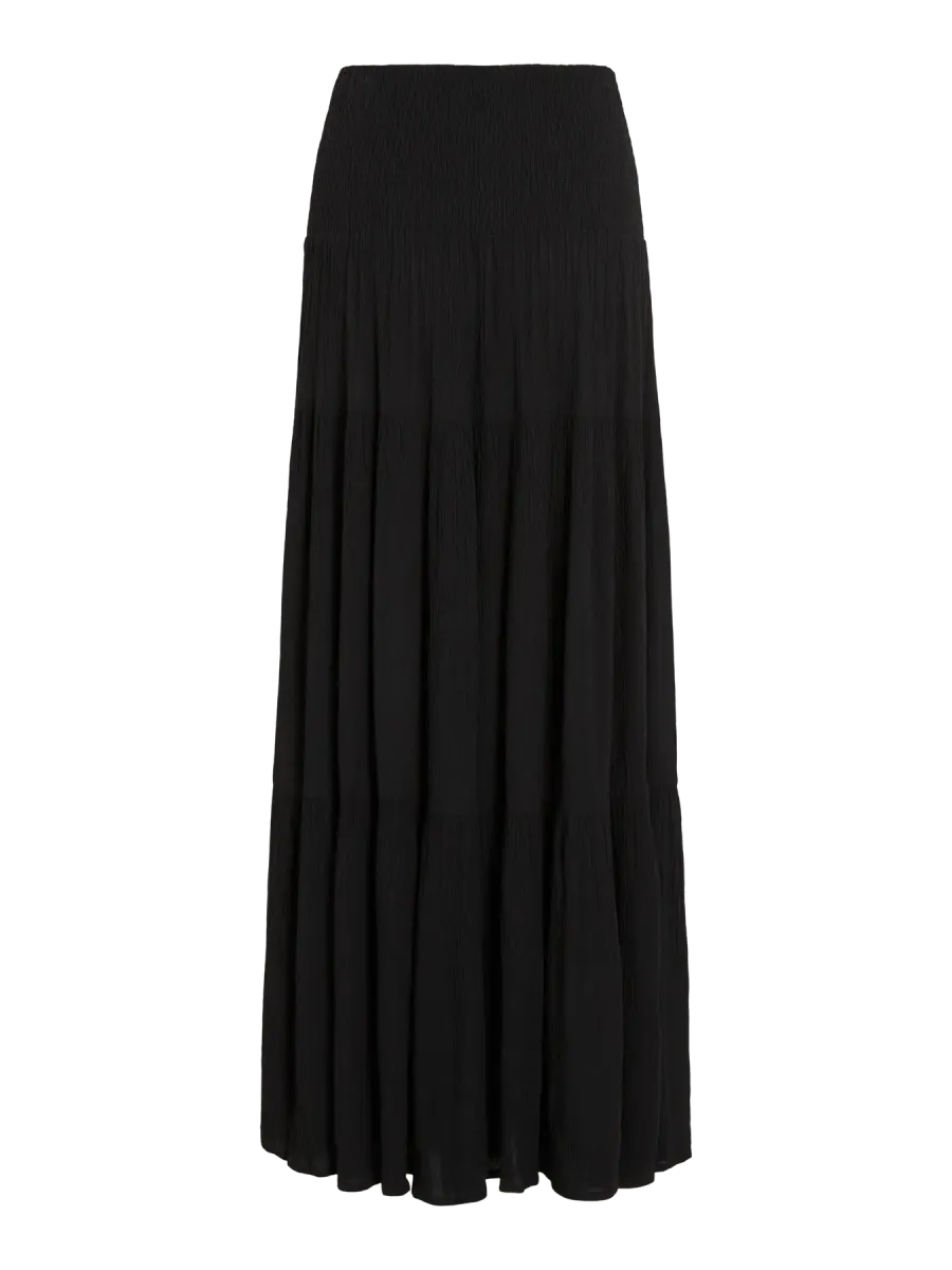 VINOVI MESA SMOCK MAXI SKIRT BLACK