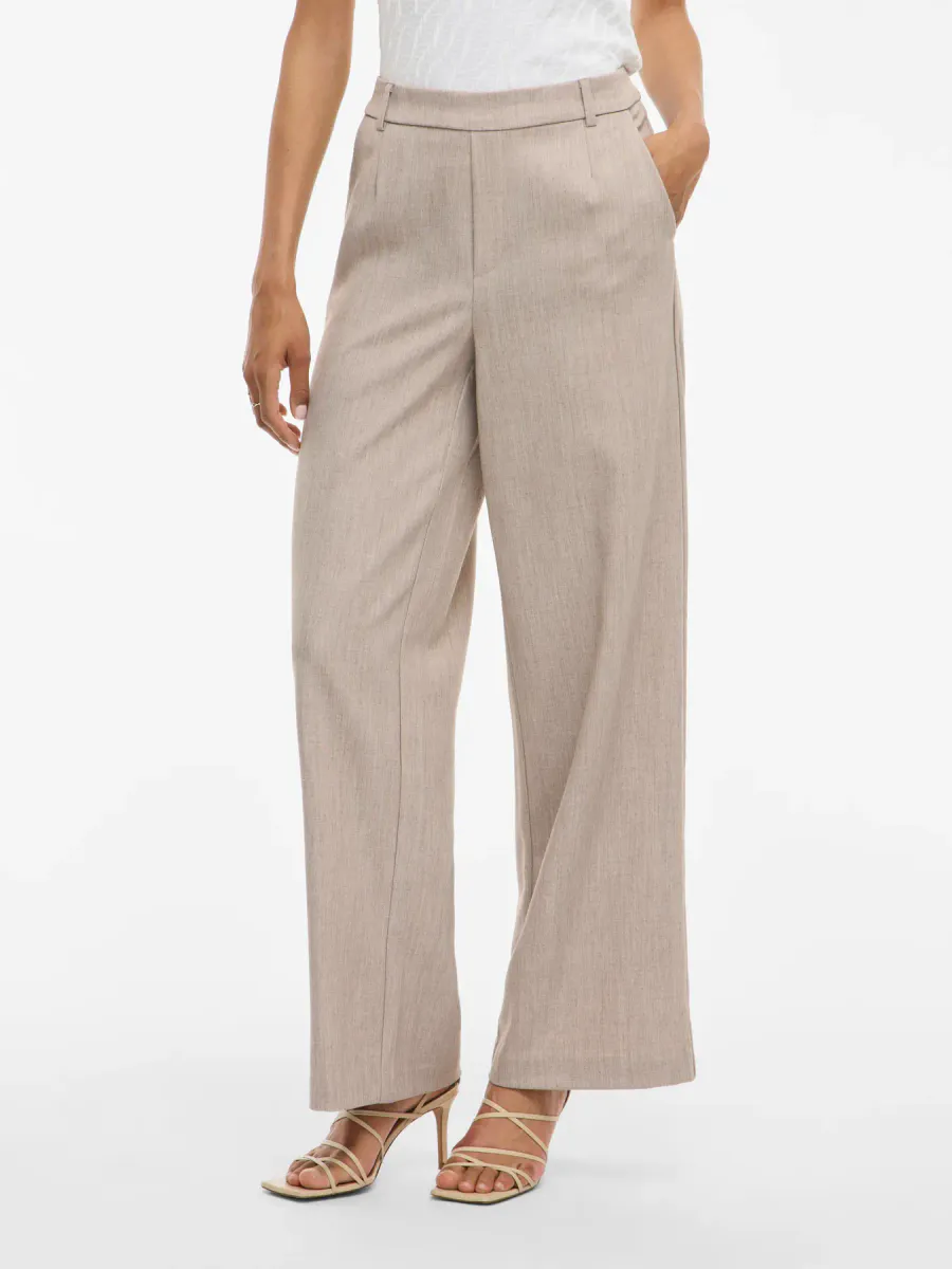VIVARONE HW WIDE PANT  NATURAL MELANGE