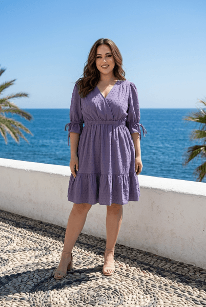 Hovedbilde AMANDA SHORT DRESS PURPLE