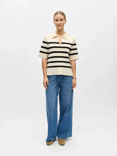 Hovedbilde OBJREYNARD 2/4 LO POLO KNIT 