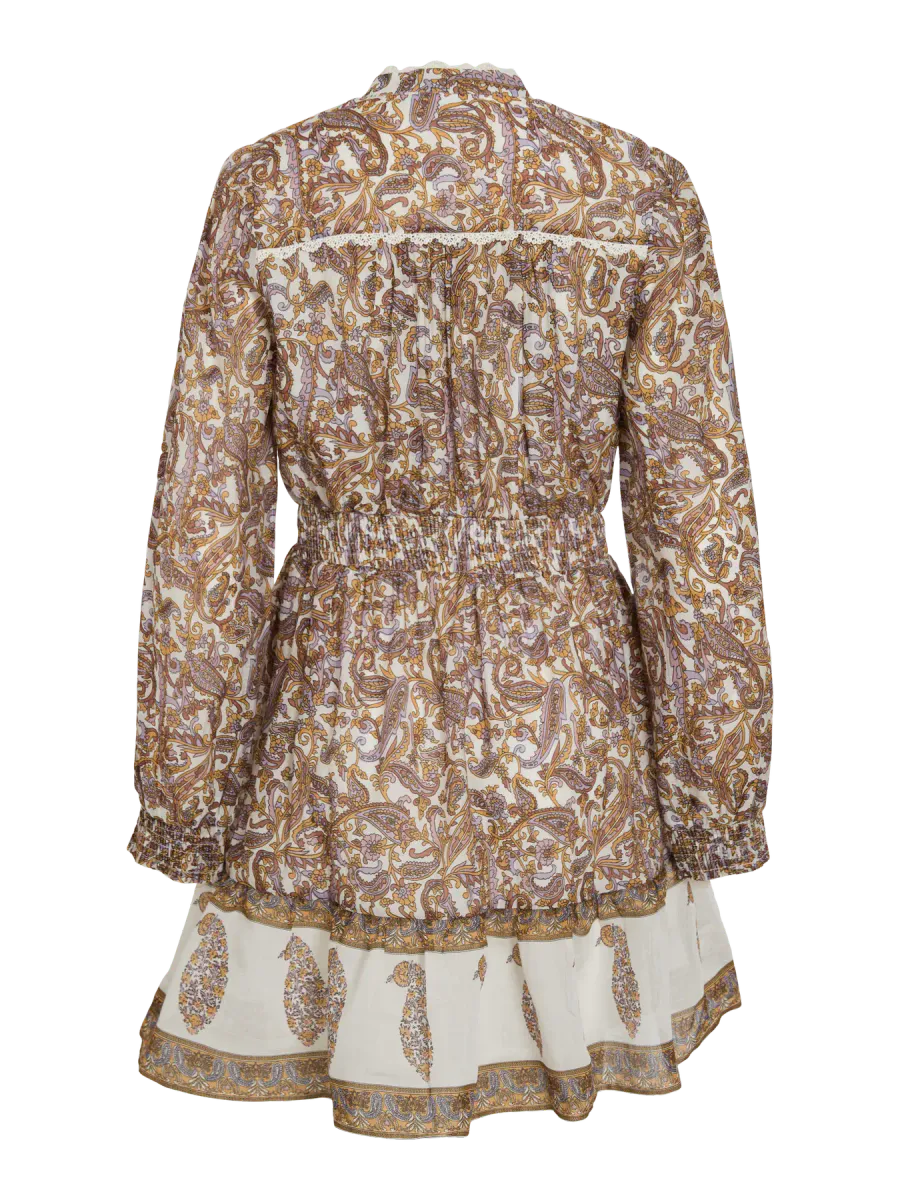 VILYRIDA O-NECK LS SHORT NEW DRESS/LN