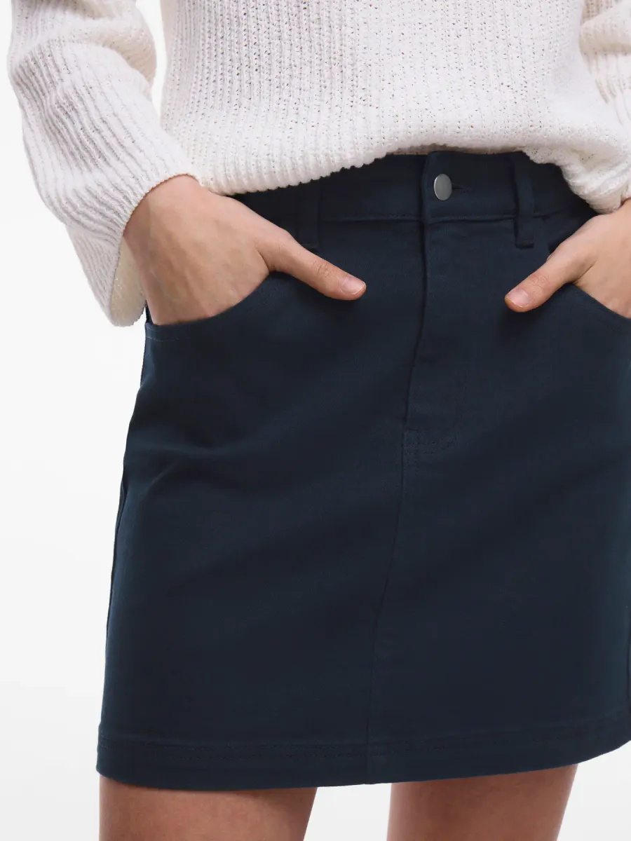 VICHIA HW MINI HEART SKIRT /LS NAVY BLAZER