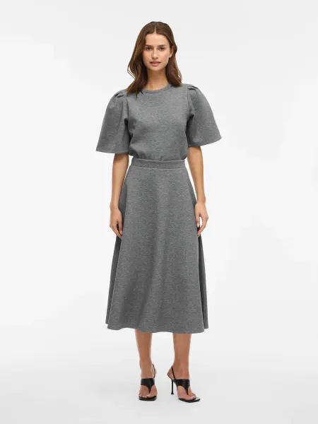 Hovedbilde VIREFLECT O-NECK 2/4 TOP/DF MEDIUM GREY MELANGE