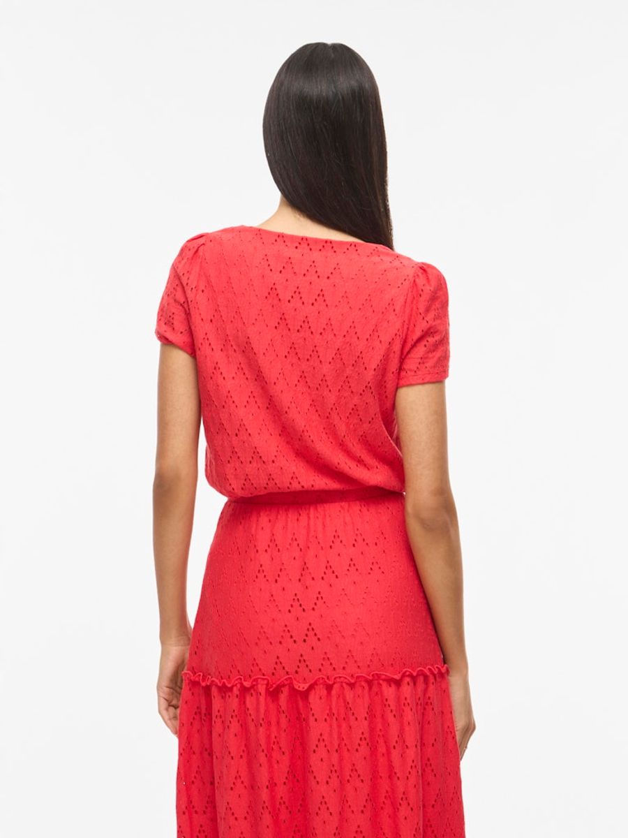 VIAMALINA V-NECK S/S TOP/VOL/PB