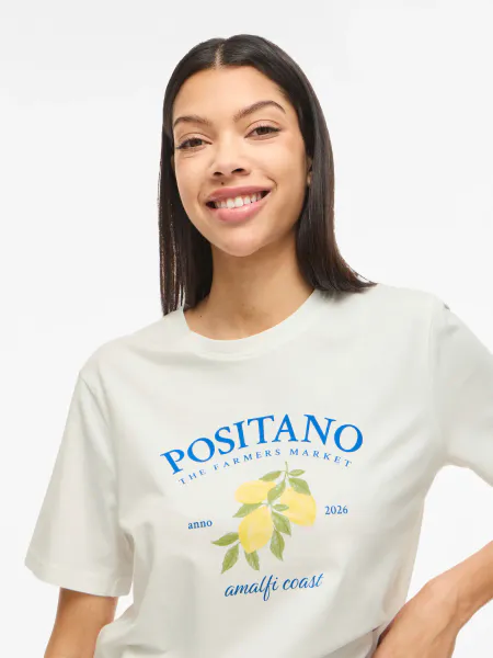 Hovedbilde VISYBILLA O-NECK S/S LEMON TOP/PB POSITANO VIC ...