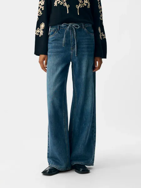 Hovedbilde OBJROSIE MW WIDE JEANS MEDIUM BLUE