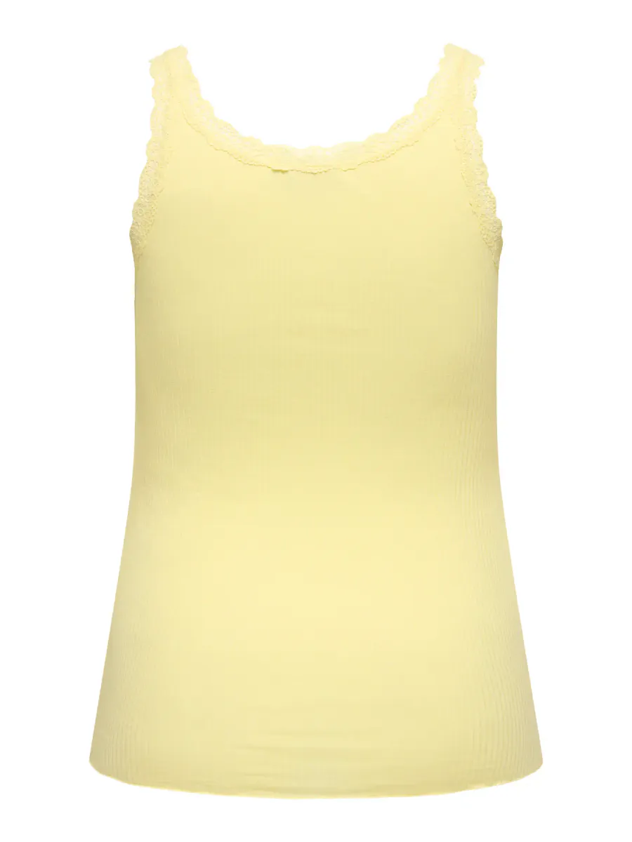 CARSARA SHARAI LACE TANK TOP JRS DOUBLE CREAM