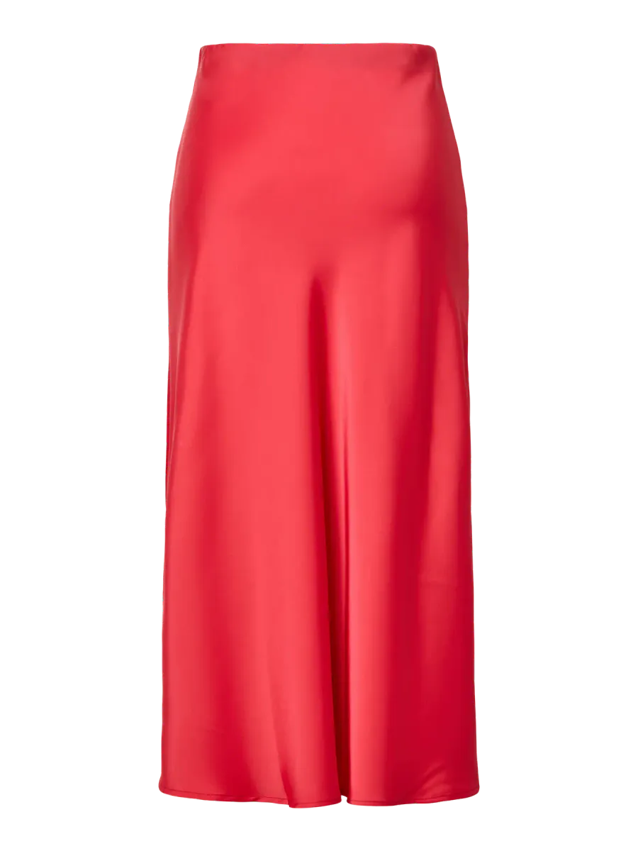 YASPELLA HW MIDI SKIRT POINSETTIA