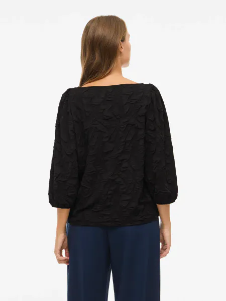 Hovedbilde VIDEVERA BOATNECK 3/4 TOP/R BLACK BEAUTY