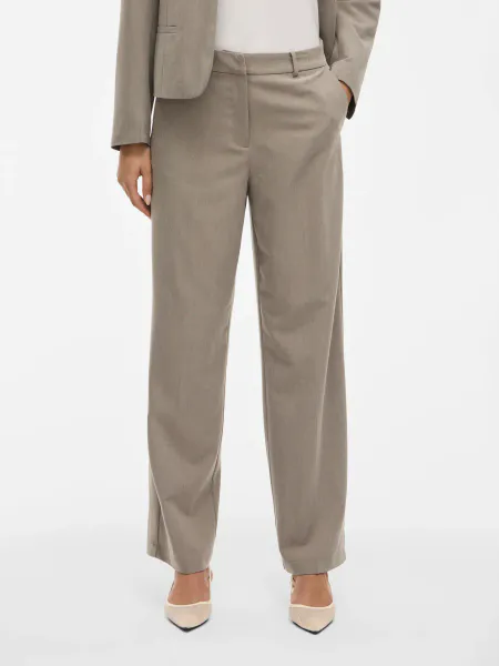 Hovedbilde VISIFFE HW STRAIGHT PANTS FALCON MELANGE