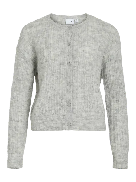 Hovedbilde VIPRETTY O-NECK POINTELLE CARDIGAN LIGHT GREY ...