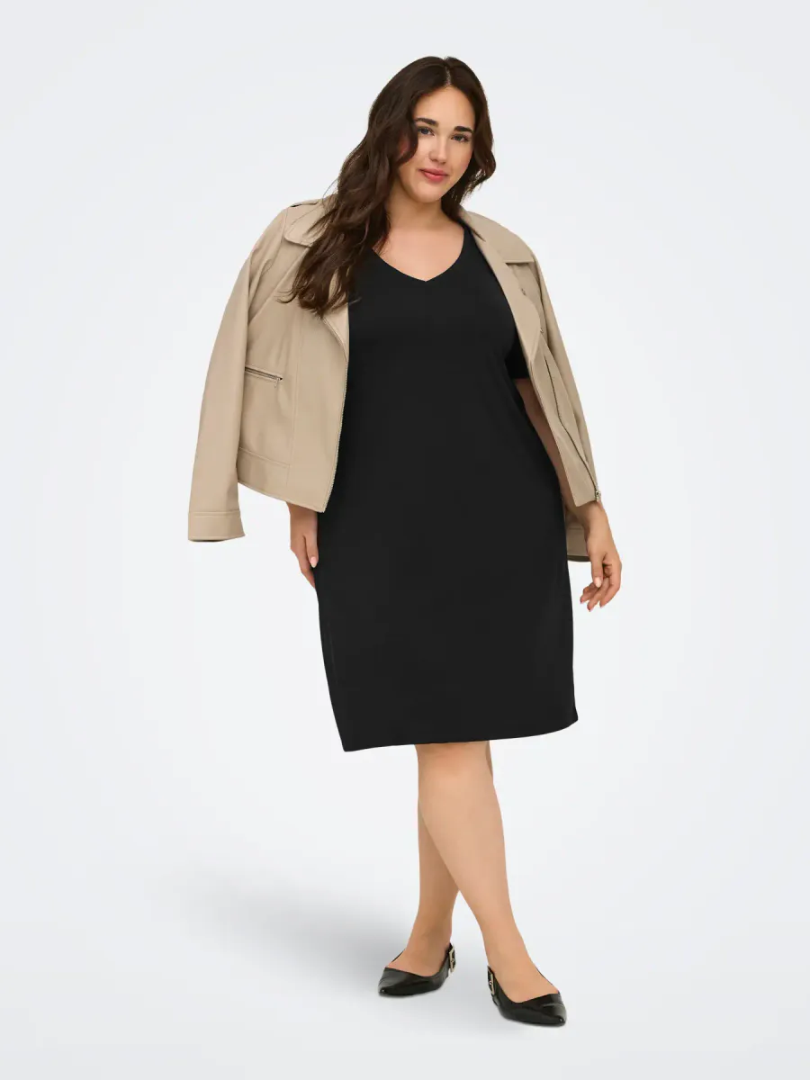 CARCORAL S/S V-NECK ABK DRESS 