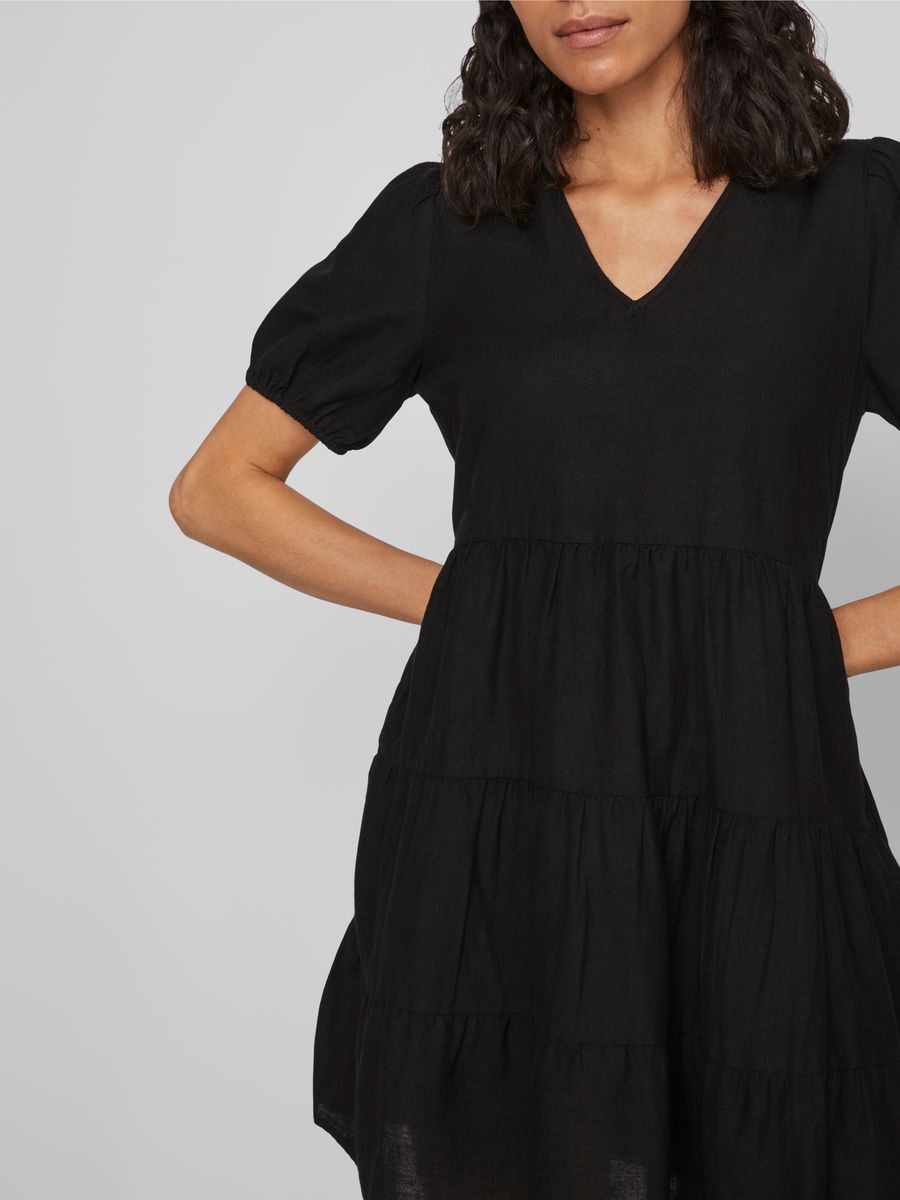  VIPRISILLA NEW S/S SHORT DRESS/VOL/3 BLACK BEAUTY