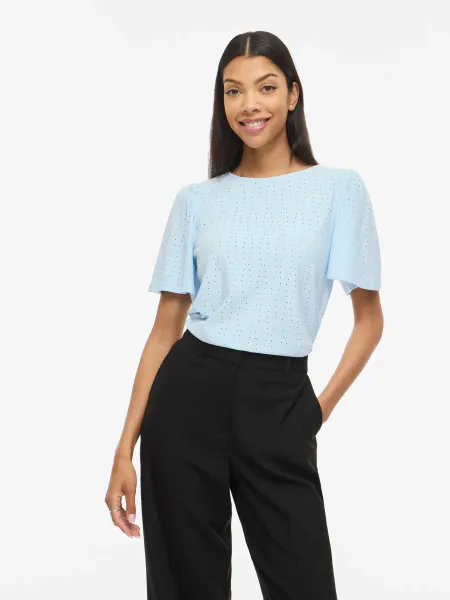 Hovedbilde VIBELLI O-NECK S/S TOP NANTUCKET BREEZE