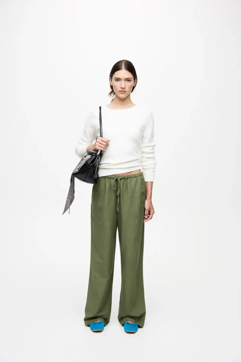 VIPRISILLA RW WIDE PANTS OLIVINE