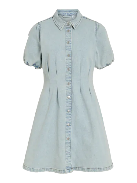 Hovedbilde  VISOL L/S PLEAT DENIM DRESS MBD/LN