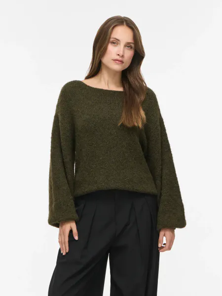 Hovedbilde VIMARLEY L/S EMB KNIT PULLOVER FORREST NIGHT